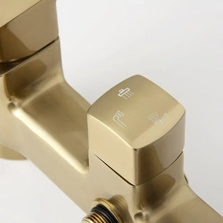 Gretel - Dual Handle Rain Shower Set with Wall Mounted Water Mixer