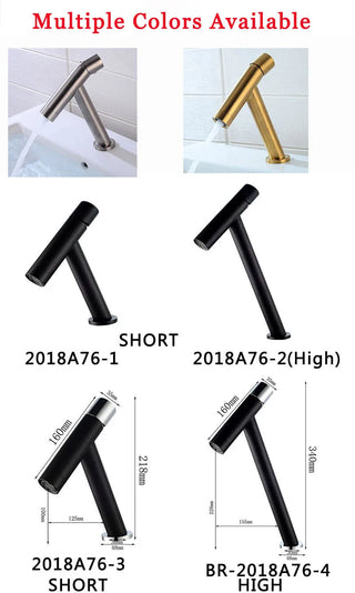 Nicol - Modern Basin Hot/Cold Slanted Basin Mixer Tap