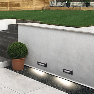 Emrique - Flush-Mount Outdoor Rectangle LED Wall Light