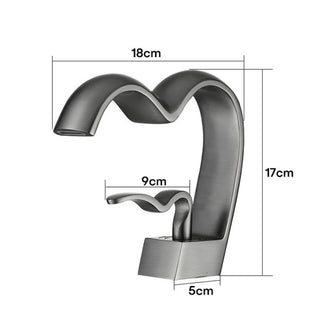 Stefano - Love Heart Shaped Hot/Cold Mixer Basin Tap