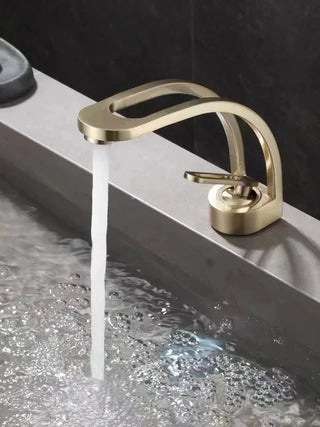 Eleonor - Modern Thin Curved Single Lever Mixer Basin Tap