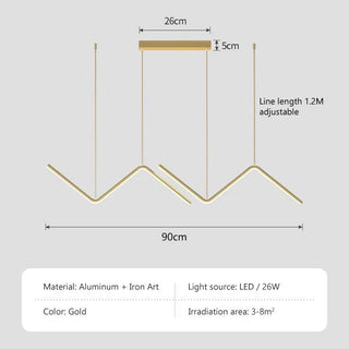 Valentina - Modern Nordic LED Hanging Chandelier