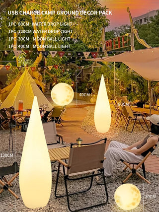 Aquessa - RGB Water Drop Outdoor Floor Lamp