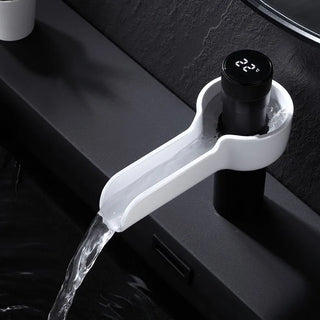 Markita - LED Display Black & White Smart Basin Tap