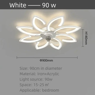 Sesilia - Modern Flower Ceiling Fan Light 3 Blade