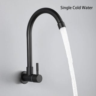 Elnora - Rotatable Modern Black Single Handle Cold Water Kitchen Drinking Tap