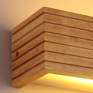 Gisselle - Solid Wood Sconce Bathroom Makeup Mirror Wall Lights