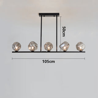 Ammy - Round Gold Crystal Glass Modern Ceiling Light Chandelier