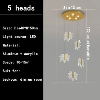 Mariana - Modern Leaf Pendant Chandelier