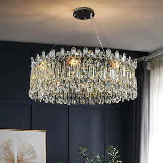 Rafale - Stainless Steel Modern Crystal Pendant Chandelier