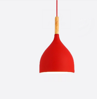 Simon - Modern Teardrop Wood Hanging Nordic Ceiling Pendant Light