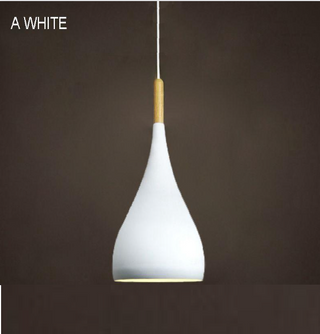 Simon - Modern Teardrop Wood Hanging Nordic Ceiling Pendant Light