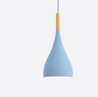 Simon - Modern Teardrop Wood Hanging Nordic Ceiling Pendant Light
