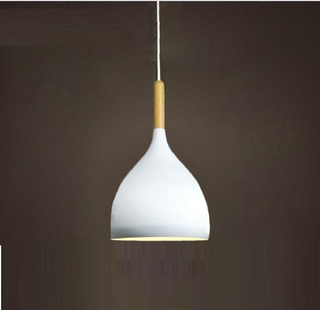 Simon - Modern Teardrop Wood Hanging Nordic Ceiling Pendant Light