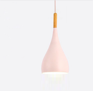 Simon - Modern Teardrop Wood Hanging Nordic Ceiling Pendant Light