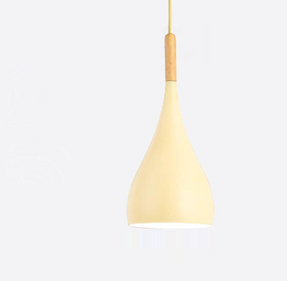 Simon - Modern Teardrop Wood Hanging Nordic Ceiling Pendant Light