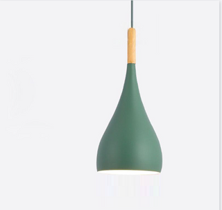 Simon - Modern Teardrop Wood Hanging Nordic Ceiling Pendant Light