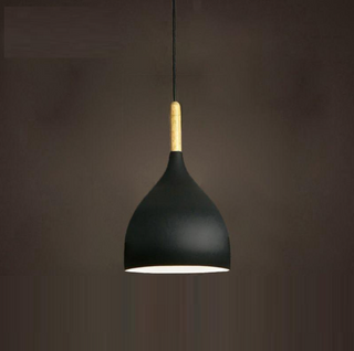 Simon - Modern Teardrop Wood Hanging Nordic Ceiling Pendant Light