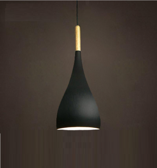 Simon - Modern Teardrop Wood Hanging Nordic Ceiling Pendant Light
