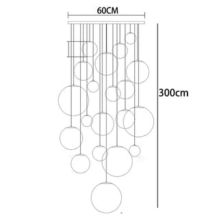 Glaxy - Glass Ball Hanging Pendant Chandelier
