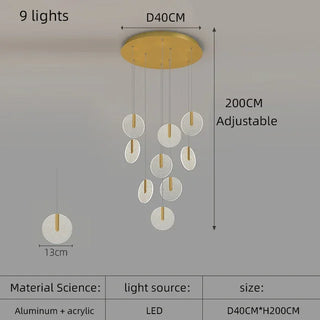 Elena - Hanging Ceiling Pendant Chandelier