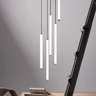 Freeda - LED Hanging Tube Modern Round Chandelier