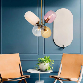 Candy - Modern Multi Coloured Glass Shade Hanging Ceiling Light