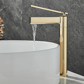 Barak - Thin Single Lever Deck Mounted Basin Mixer Tap