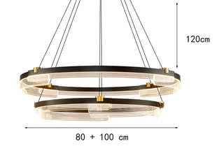 Serena - Modern Hanging Round LED Ceiling Chandelier