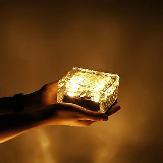 Zandra - Solar Brick Ice Cube Outdoor Light