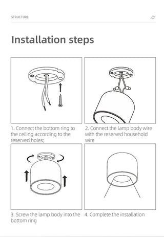 Cairnhill - Modern LED Ceiling Surface Mounted Downlight Spot Light