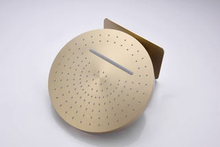 Ophelie - Digital Brushed Gold Shower System with Temperature Display Rainfall Head