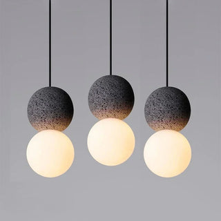 Kuala - LED Double Ball Black Hanging Ceiling Pendant Light