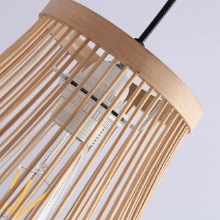 Rafah - Scandinavian Handwoven Bamboo Hanging Round Rattan Ceiling Light