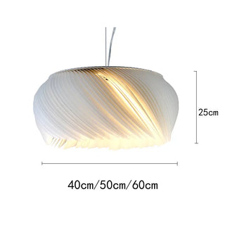 Mila - Acrylic Feather Twisted Pendant Ceiling Light Chandelier