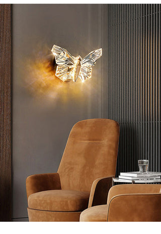 Colter - Modern Crystal Butterfly Wall Light And Pendant Hanging Ceiling Light