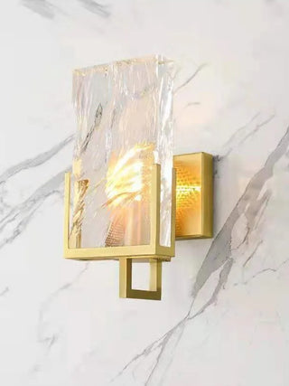 Massimo  - Modern Gold Frosted Glass Style Wall Light