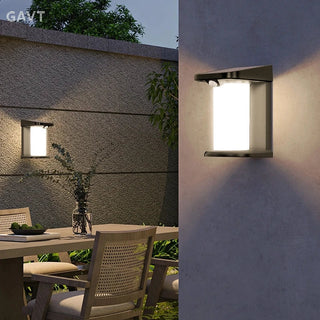 Eilwin - LED Round Outdoor Motion Sensor Wall Light