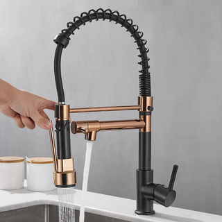 Gena - Pull Out Spout Hot/Cold Dual Hole Mixer Tap