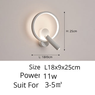 Cris - Modern Adjustable Ring LED Wall Reading Light