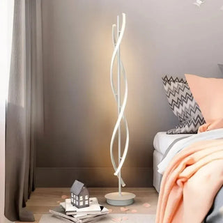 Joie - Modern LED Twisted Floor Lamp