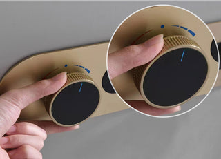 Ophelie - Digital Brushed Gold Shower System with Temperature Display Rainfall Head