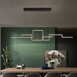 Genom - Long Thin Modern Hanging LED Chandelier