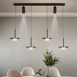 Welkom -  Modern Industrial Multi Head Black Hanging Pendant Ceiling Light