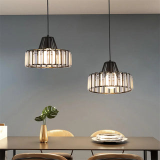 Elshan - Patterned Glass Shade Hanging Pendant Ceiling Light
