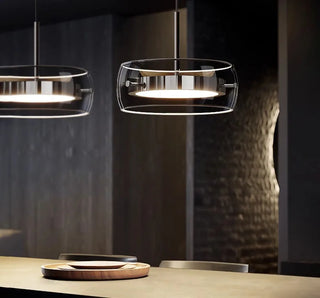 Daniel - Coloured Glass Round Hanging Pendant Ceiling Light