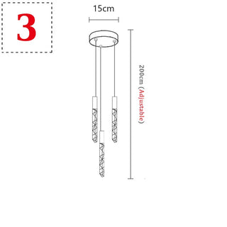 Rufus - Crystal Pendant Ceiling Chandelier