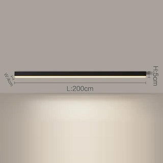 Hisor - Modern Black Thin Indoor Wall/Ceiling Thin Light