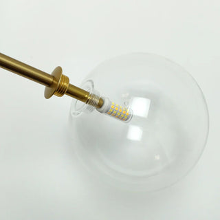 Nora - Modern Transparent Glass Ball Hanging Pendant Ceiling Light