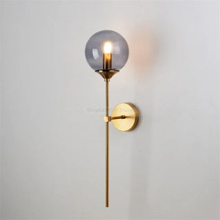 Phineas - Nordic Modern Glass Wall Lamp Gold Led Wall Light